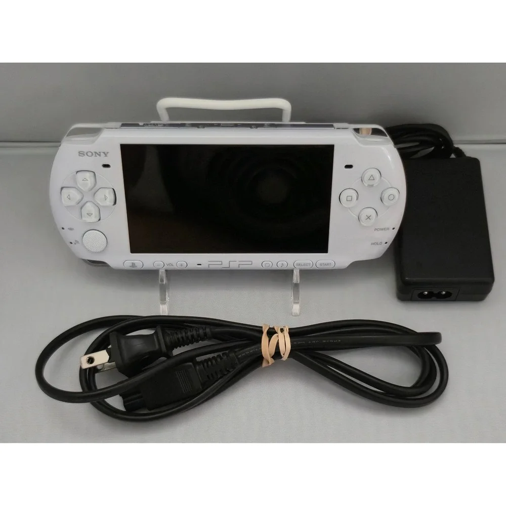Sony PSP 3000 Console - Pearl White - 32GB 6.61 CFW ARK-4 - Tested and Working